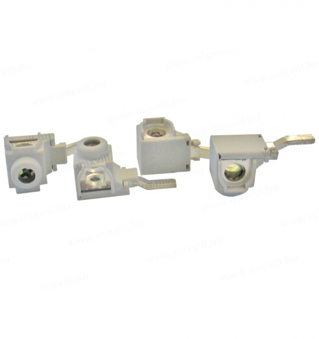 Set 10 bucati cleme terminale 63A de conectare conductor maxim 16mm²  la sigurante impreuna cu pieptene busbar [6]