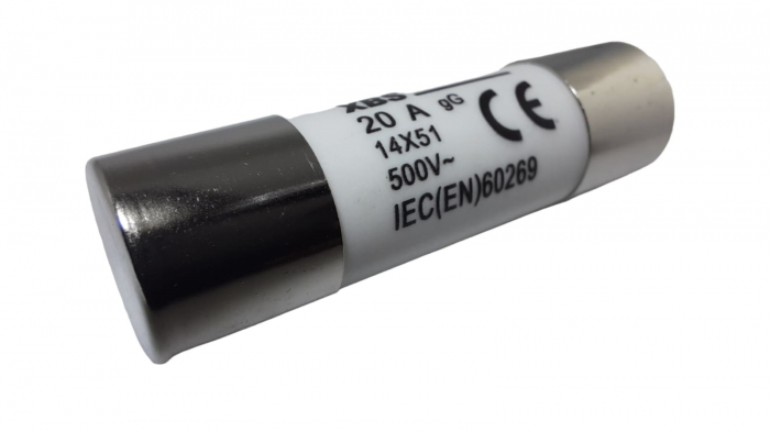 Set 10 sigurante 14x51 20A fuzibile cilindrice ceramica 500V AC gLgG [2]