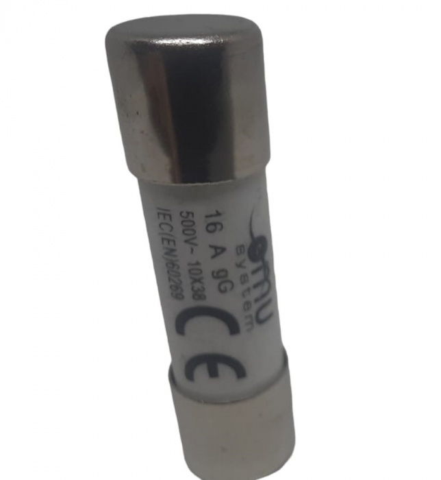 Set 10 sigurante 10x38 16A fuzibile cilindrice ceramica  500V AC gG [2]