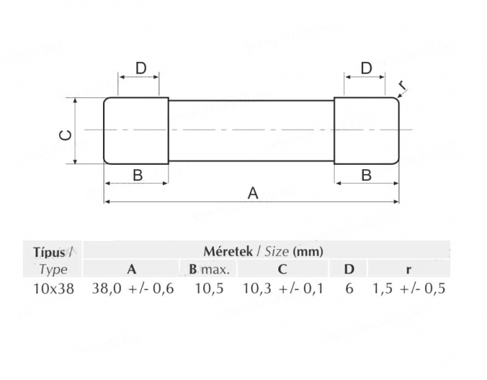Set 10 sigurante 10x38 32A fuzibile cilindrice ceramica 500V AC gG [4]