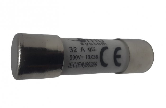 Set 10 sigurante 10x38 32A fuzibile cilindrice ceramica 500V AC gG [2]