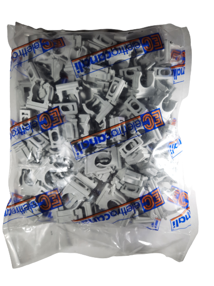 Set 100 buc cleme 32mm PVC pentru prindere tuburi teava conectabile [2]