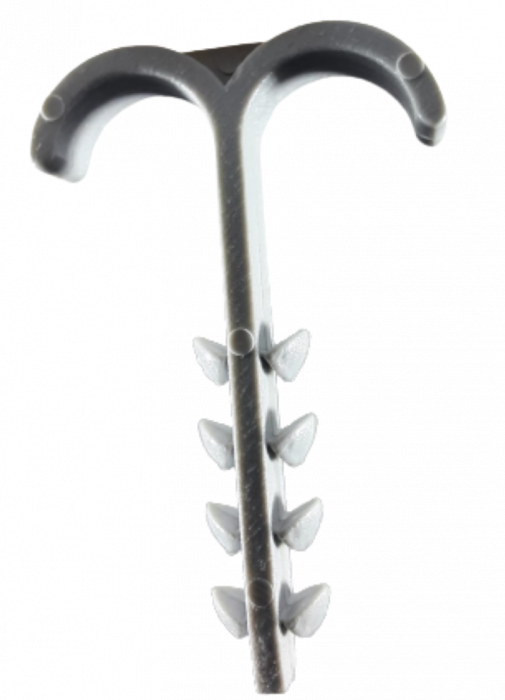Set 100 buc cleme de perete prindere 4-10 mm cu două brațe strângere cu gaura de 6mm [4]