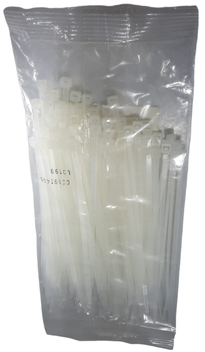 Set 100 buc colier cablu 1000x12.6mm fasete, cose, soricei, bride din plastic alb rezistenta 114kg Cobra 9590 [2]