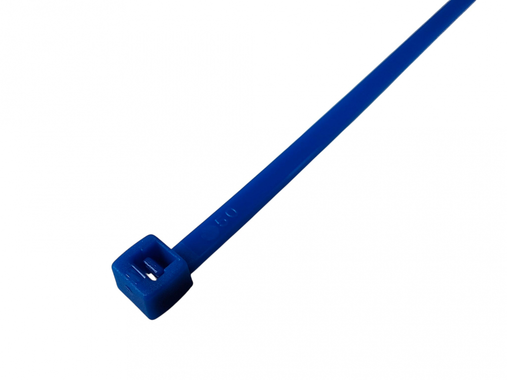Set 100 buc colier cablu 140x3.6mm din plastic albastru Cobra 9134 [3]