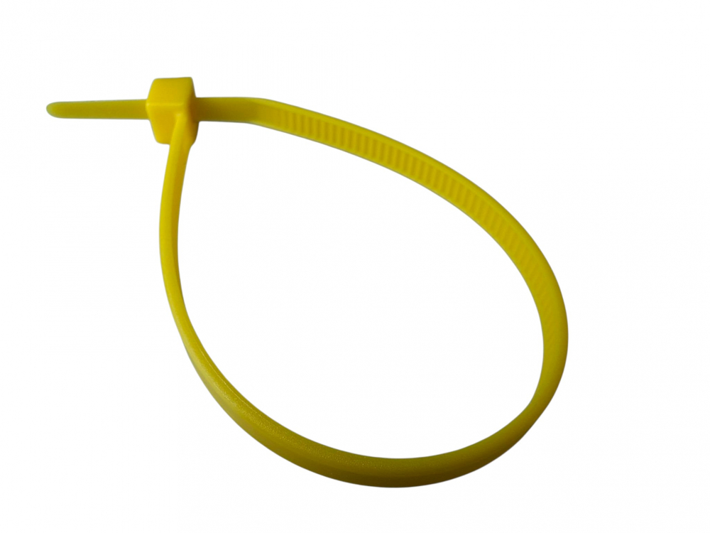 Set 100 buc colier cablu 140x3.6mm din plastic galben Cobra 9132 [2]