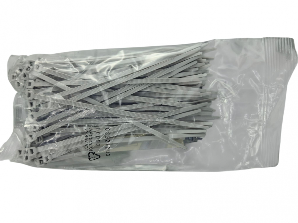 Set 100 buc colier cablu 140x3.6mm din plastic gri Cobra 913A [3]