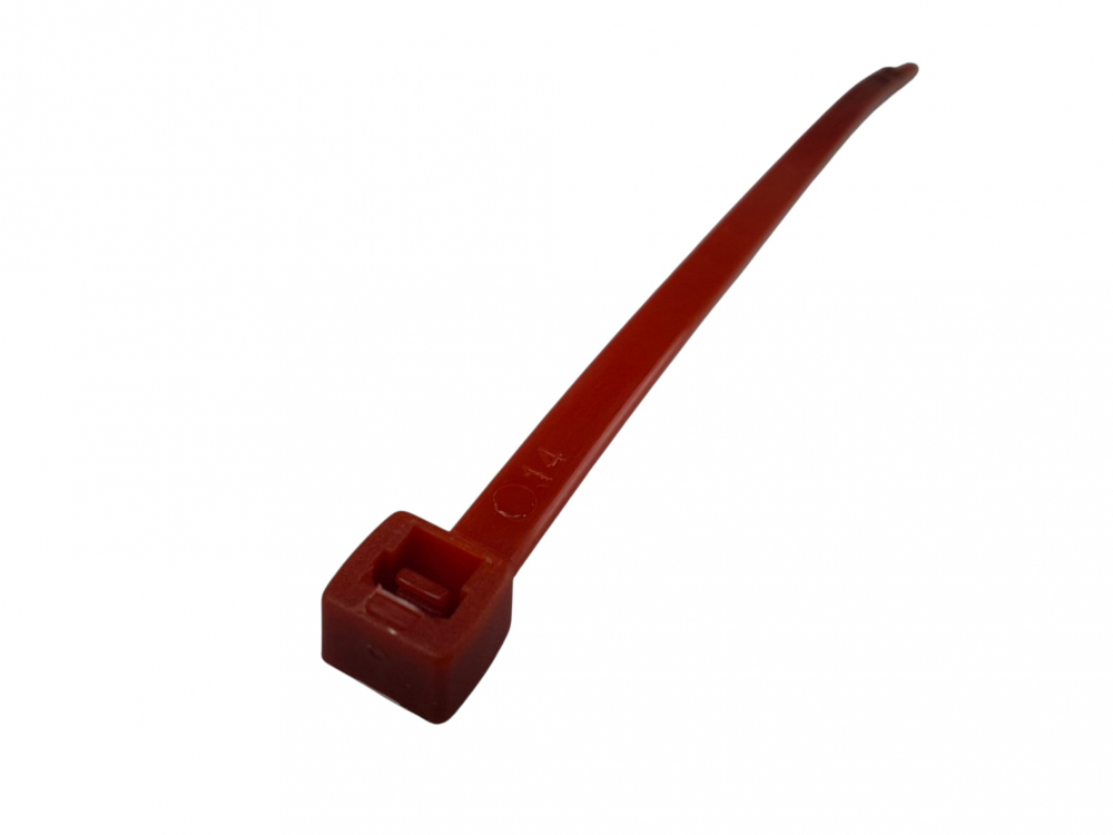 Set 100 buc colier cablu 140x3.6mm din plastic rosu Cobra 9133 [3]