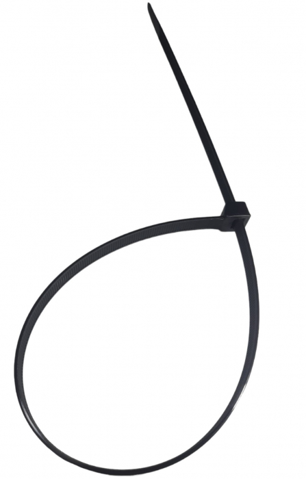 Set 100 buc colier cablu 200x2.5mm din plastic negru Cobra 9081 [3]