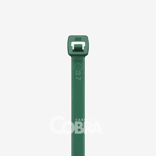 Set 100 buc colier cablu verzi foarte rezistent la UV 140x3,6 pentru aplicații în aer liber COBRA 9130UV [4]