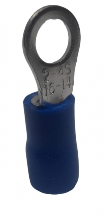 Set 100 buc papuc cupru izolat pentru fir de 1.5-2.5mm² cu gaura de 5mm [4]