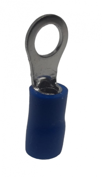 Set 100 buc papuc cupru izolat pentru fir de 1.5-2.5mm² cu gaura de 5mm [1]