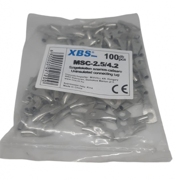 Set 100 buc papuc cupru stanat 2.5 mm² cu gaura de 4.2mm [3]
