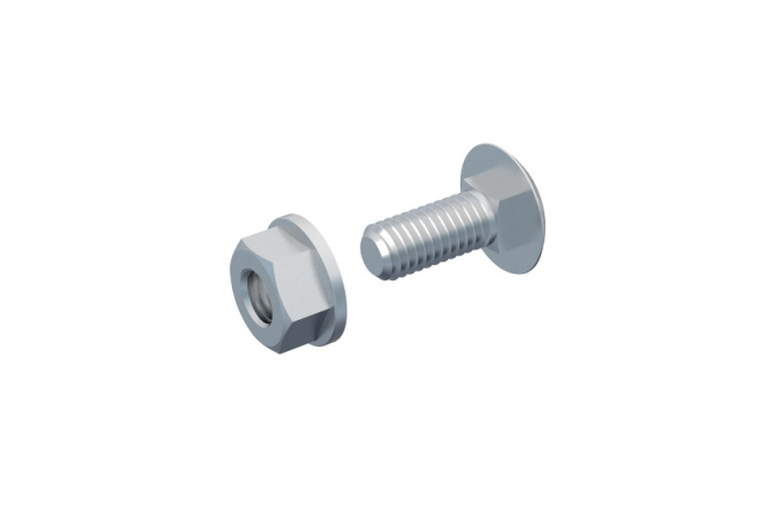 Set 100 buc  surub M6x16 si piulita cu guler M6 pentru priderea peretelui despartitor [1]