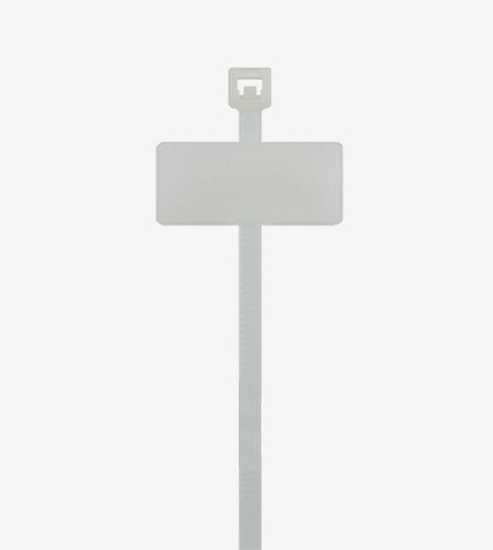 Set 100 bucati colier plastic 100x2.5mm cu eticheta, placa de marcaj 25,4×8 mm plastic alb 8,1 kg Cobra 1600 [1]
