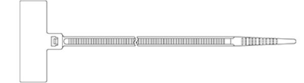 Set 100 bucati colier plastic 210x2.5mm cu eticheta, placa de marcaj 20,4×9 mm plastic alb 8,1 kg Cobra 961002 [4]