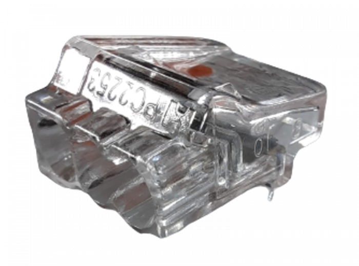 Set 100 cleme pentru fir masiv 3 gauri cupru plin 1-2.5mm2 24A 450V [2]