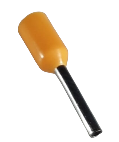 Set 100 pini terminali izolati 0.5 mm² galbeni ferule cupru 14mm [1]