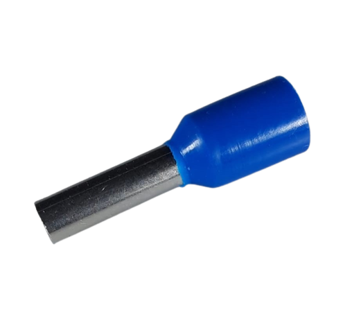 Set 100 pini terminali izolati 2.5mm²  albastri  ferule cupru 15mm [2]