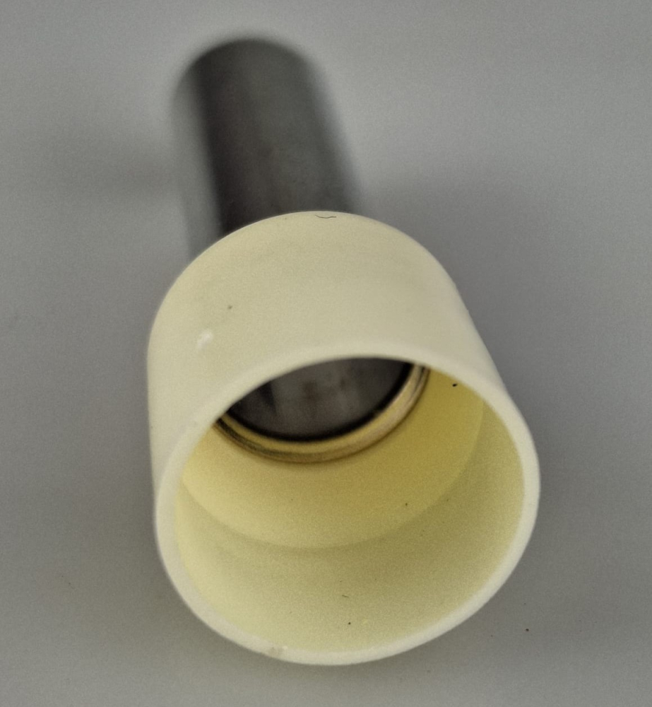 Set 100 pini terminali izolati lungi 35mm² albi ferule cupru 25mm [6]