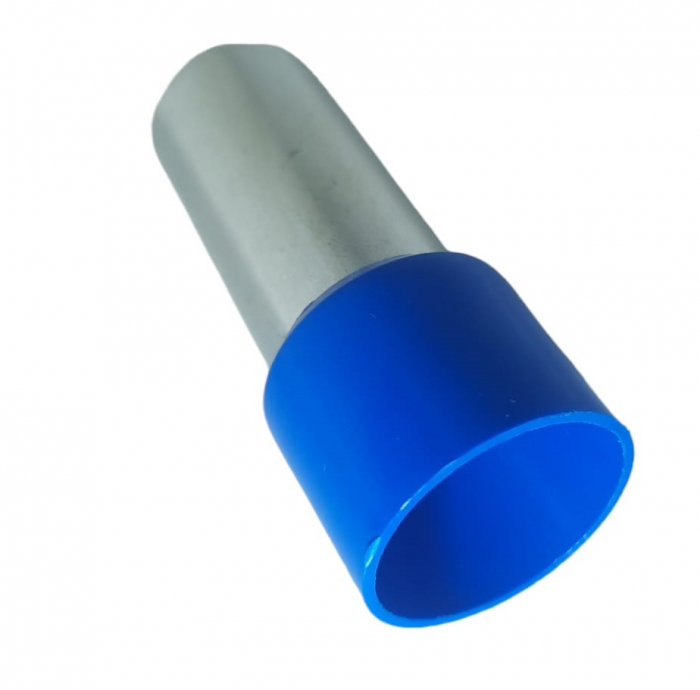 Set 25 pini terminali izolati 120 mm² albastri ferule cupru 52mm [3]