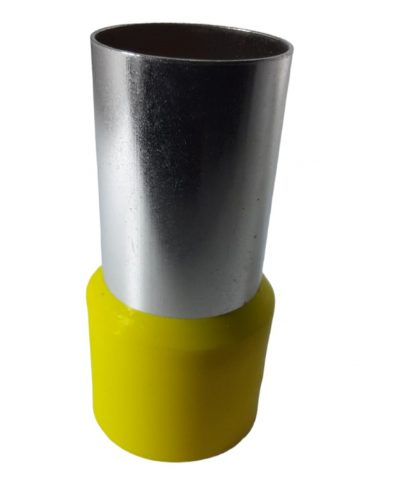 Set 25 pini terminali izolati 70 mm² galbeni ferule cupru 37.5mm [6]