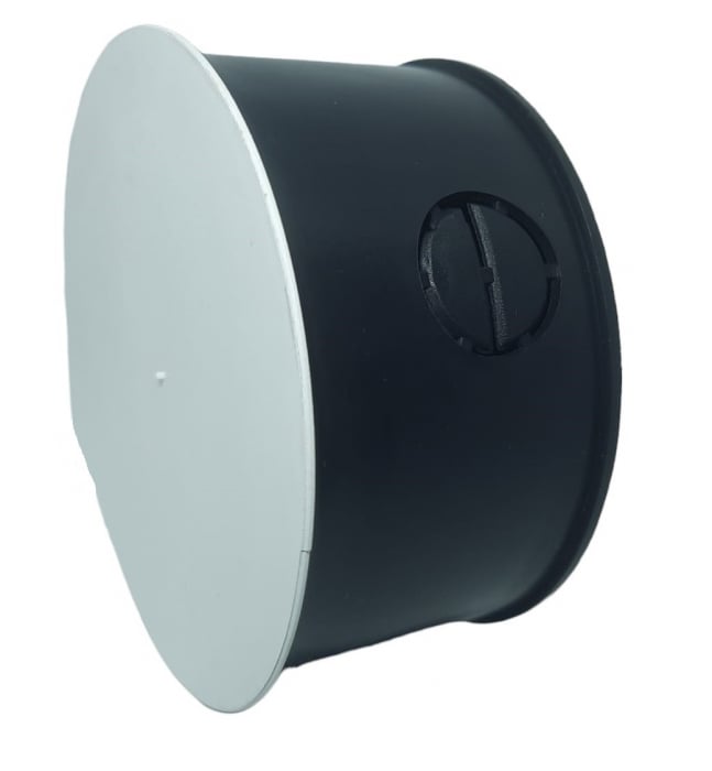 Set 5 doze de ramificatie rotunde sub tencuiala cu 8 intrari pentru zidarie Ø 70mm cu capac [2]