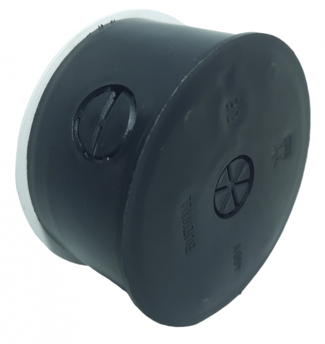 Set 5 doze de ramificatie rotunde sub tencuiala cu 8 intrari pentru zidarie Ø 70mm cu capac [4]