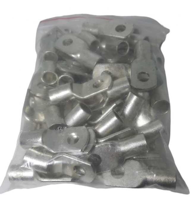 Set 50 bucati papuci cupru stanat 50mm² cu gaura de 8mm lungime totala 43mm [5]