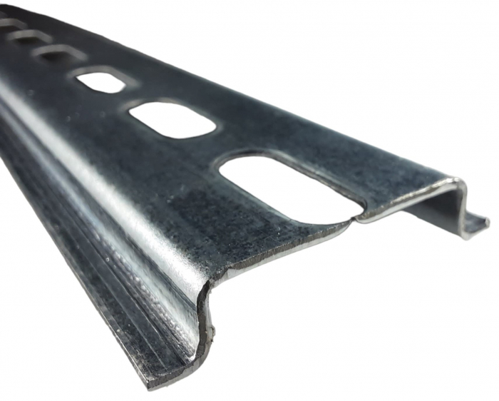 Sina DIN omega pentru sigurante 35mm perforata 250mm otel zincat potrivita pentru 12 module [2]