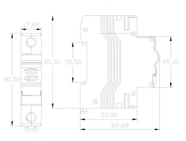 Sonerie modulara pentru tablou 8V AC 5VA 50/60Hz IP20 [2]