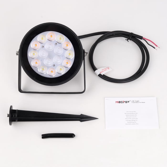 Spot LED de gradina Mi-Light MiBoxer lumină pentru sistem SYS 24V 9W 900lm 137x132mm IP66 culoare RGB+CCT SYS-RD2 [8]