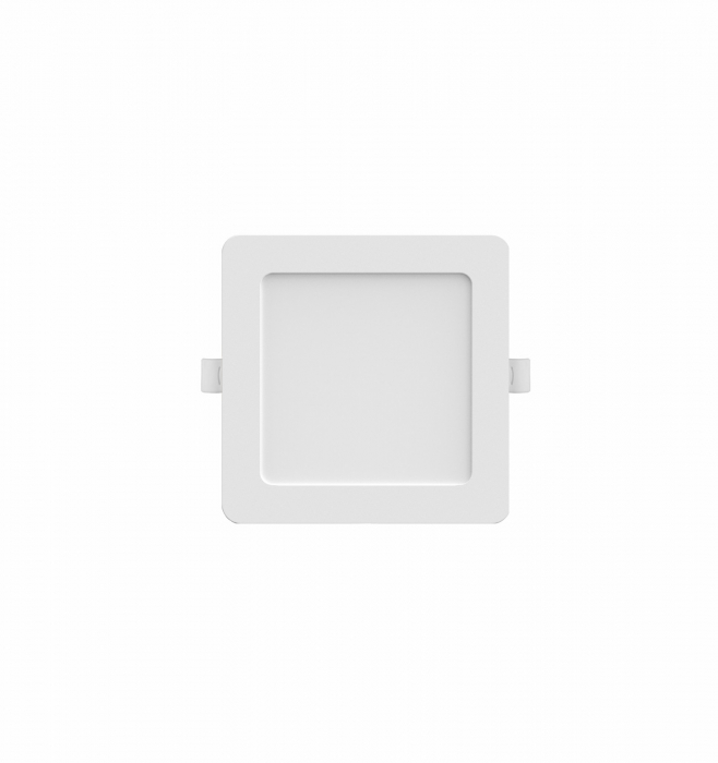 Spot LED de tavan 5W 500lm 95x95mm CCT (temperatura de culoare reglabila) 3000K/4000K/6500K patrat incastrabil material PC 120° 220-240V IP20 [1]