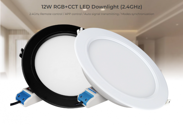 Spot LED Miboxer 12W RGB+CCT 1100lm 180x40mm 2700K~6500K, 16 milioane de culori intensitatea luminii ajustabila, control de la distanta 30m 2.4GHz [4]