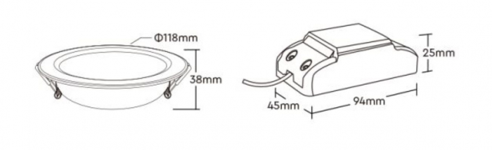 Spot LED Miboxer 6W RGB+CCT 600lm 118x38mm 2700K~6500K, 16 milioane de culori intensitatea luminii ajustabila, control de la distanta 30m 2.4GHz [6]