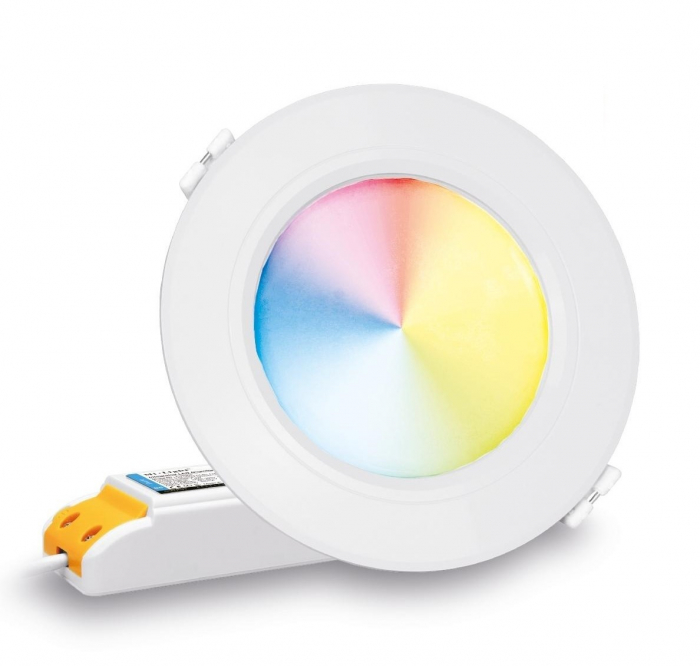 Spot LED Miboxer 6W RGB+CCT 600lm 118x38mm 2700K~6500K, 16 milioane de culori intensitatea luminii ajustabila, control de la distanta 30m 2.4GHz [1]