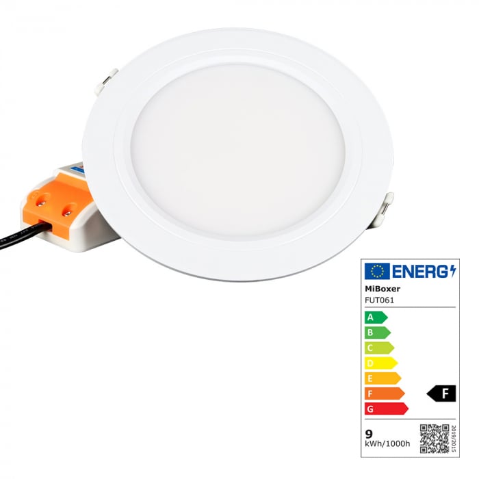 Spot LED Miboxer 9W RGB+CCT 720lm 80lm/W 2700K~6500K, 16 milioane de culori intensitatea luminii ajustabila, control de la distanta 30m 2.4GHz [1]