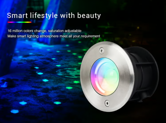 Spot LED subteran Mi-Light MiBoxer lumină pentru sistem SYS 24V 5W 350lm IP68 culoare RGB+CCT SYS-RD1 [12]