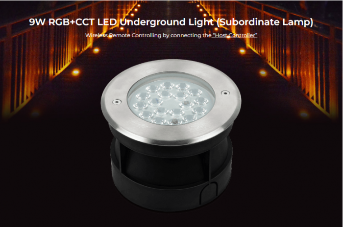 Spot LED subteran Mi-Light MiBoxer lumină pentru sistem SYS 24V 9W 700lm 150x104mm IP68 culoare RGB+CCT SYS-RD2 [5]