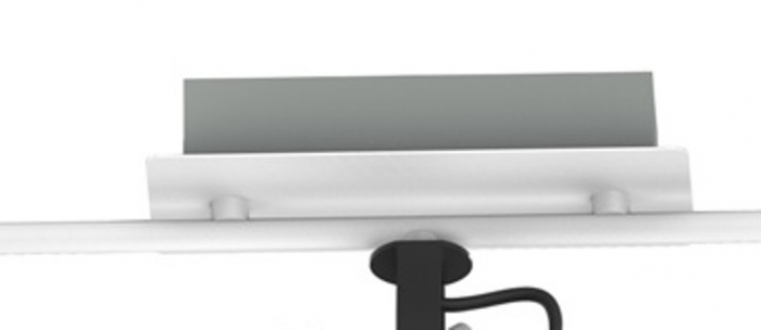 Spot pe bara alb PAKO 3 becuri E14 x max 40W suport si abajur din metal [3]