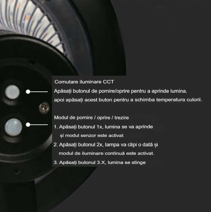 Stâlpişor pitic solar 15W 2200lm 4000K/6000K 1073 x 257mm exterior IP65 cu funcţionare până la 80 de ore [13]