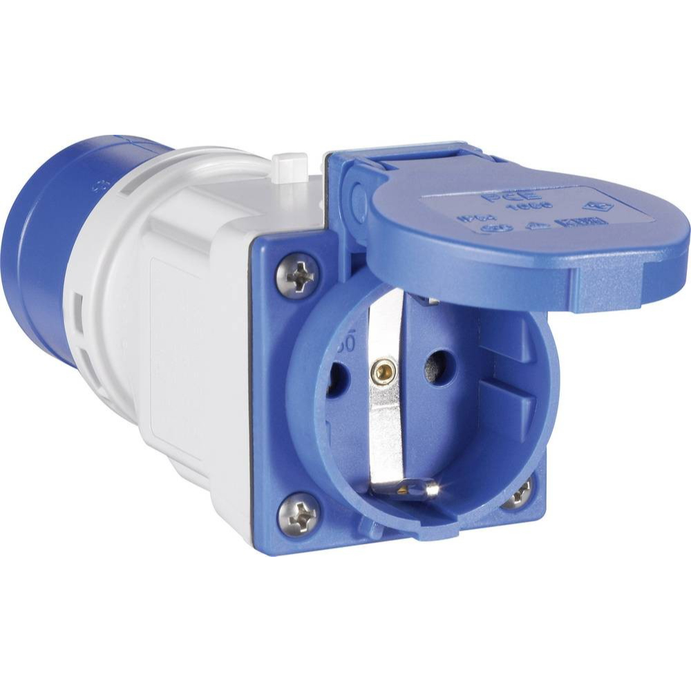 Stecher adaptor de la monofazic 3 poli 16A CEE la monofazic schuko 16A IP44 [3]