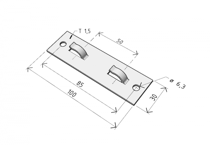 Suport consolă prindere pe perete canal cablu din sârmă cu lățimea de 50mm, 150mm, 200mm, 250mm si 300mm, susținere maxim 10/30 kg [2]