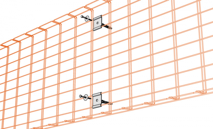 Suport de perete 50x62mm cu diblu pentru prindere orizontala sau verticala pe perete [4]