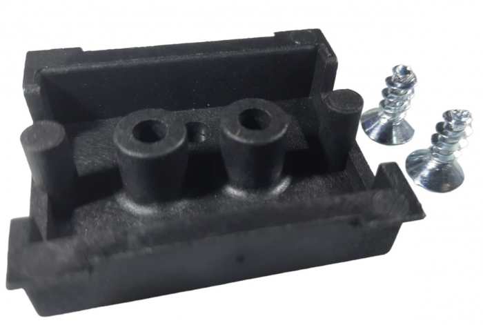 Suport din plastic pentru sina DIN omega 35mm autoadeziv 43x38mm [3]