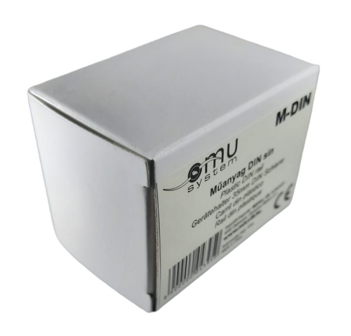 Suport din plastic pentru sina DIN omega 35mm autoadeziv 43x38mm [8]