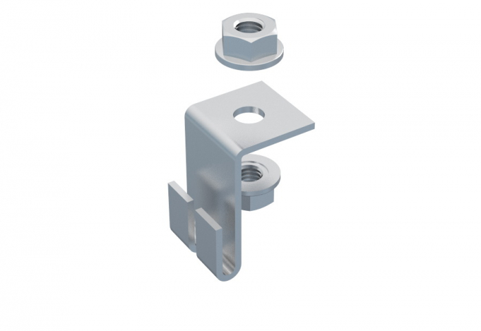 Suport prindere laterala canal cablu din sârmă, susținere maxim 30 kg [1]