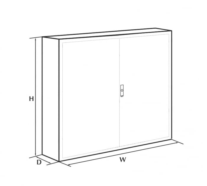 Tablou 1200x1200x400mm electric metalic industrial cu contrapanou galvanizat IP55 1000V 630A vopsit electrostatic cu 2 usi [2]