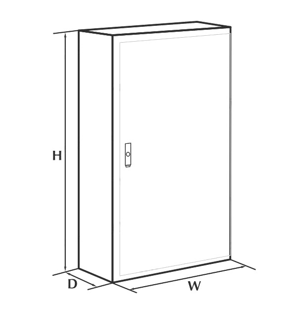 Tablou 1200x800x400mm electric metalic industrial cu contrapanou galvanizat IP66 1000V 630A vopsit electrostatic [2]