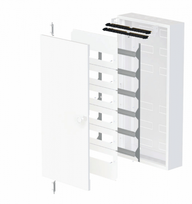 Tablou 90 module (5 randuri x18 module) 63A dulap de distribuție metalic aplicat IP30 dimensiuni 800x450mm [2]
